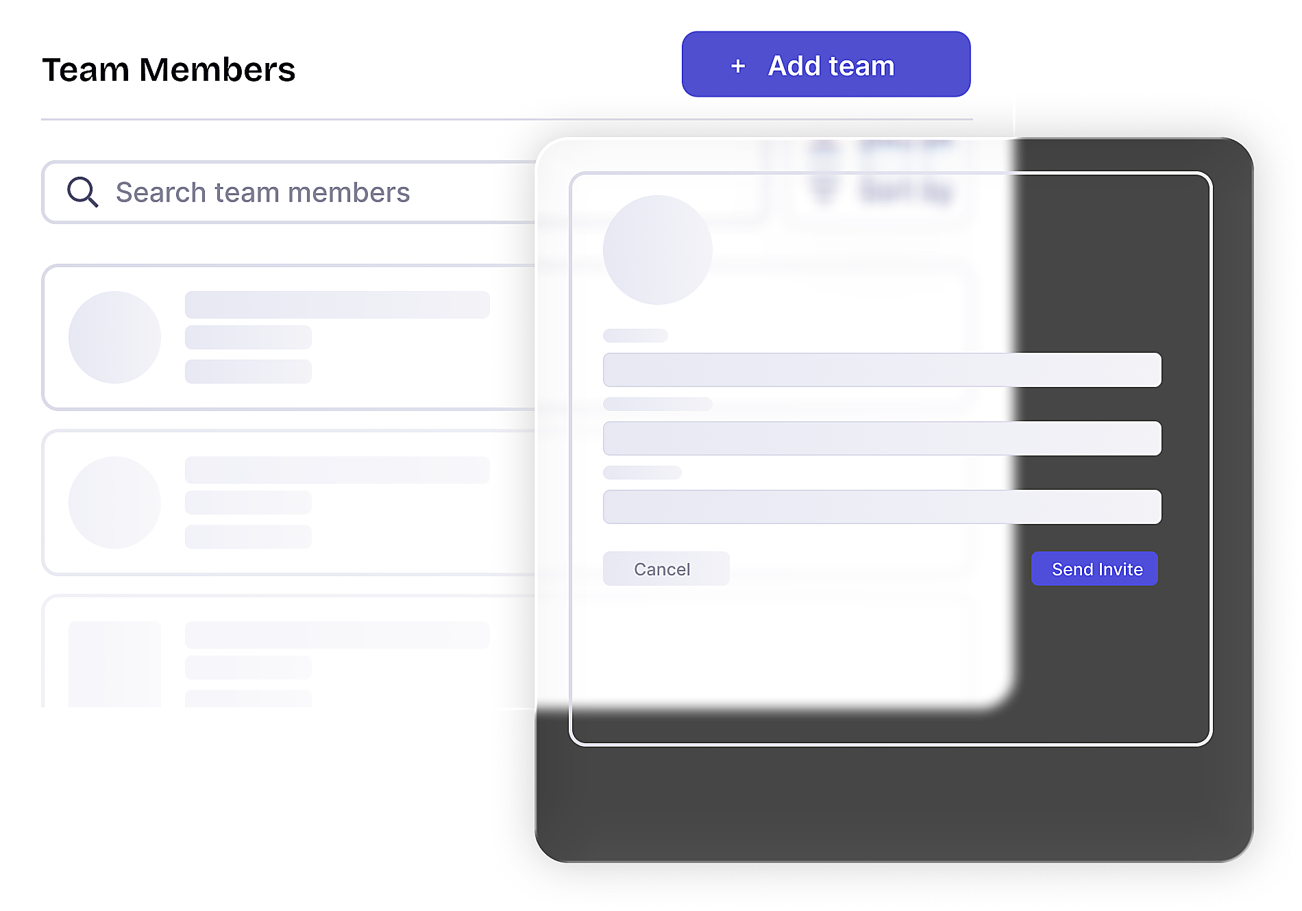 Add team members